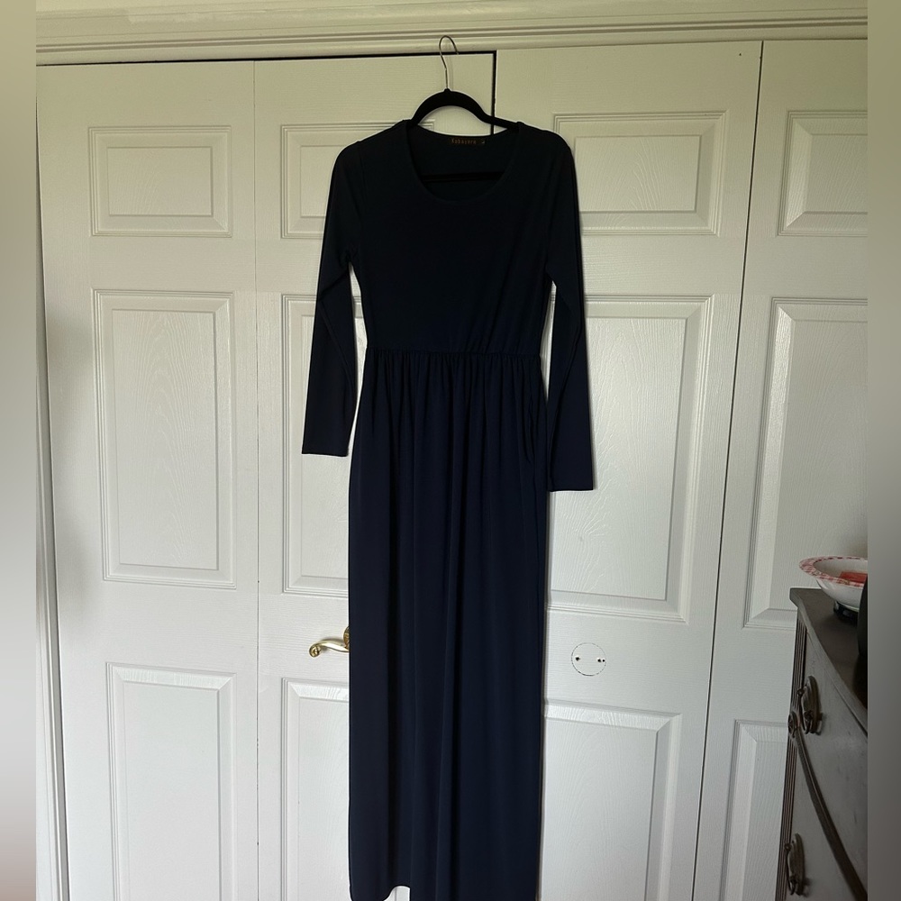 Navy Blue Maxi Dress